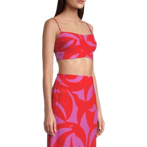 NEW CALA DE LA CRUZ virginia cropped top in gammimagenta - Picture 2 of 4